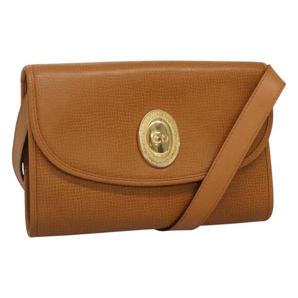 DIOR Shoulder Bag Leather Beige - Picture 1 of 12